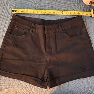 Classic Black Jean Shorts